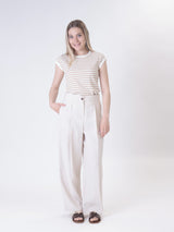 Pantalone Lady viscosa avorio