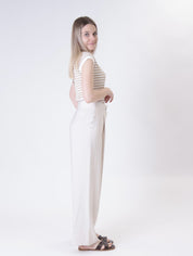 Pantalone Lady viscosa avorio