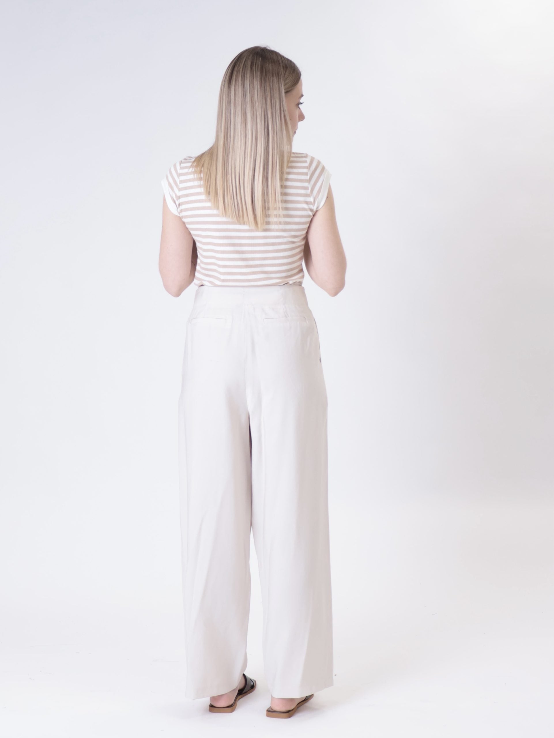 Pantalone Lady viscosa avorio