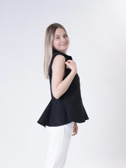 Camicia smanicata nero
