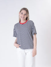 Maglia scatola m/corta riga (colori all'interno)