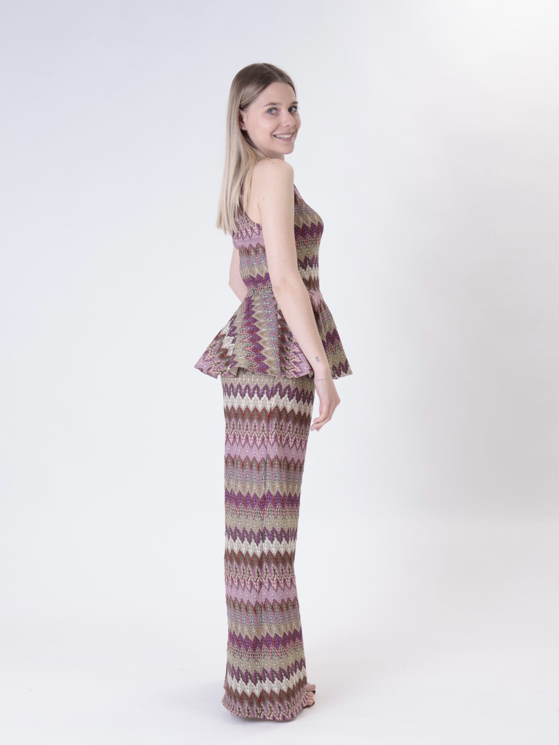 Violet mixed trousers