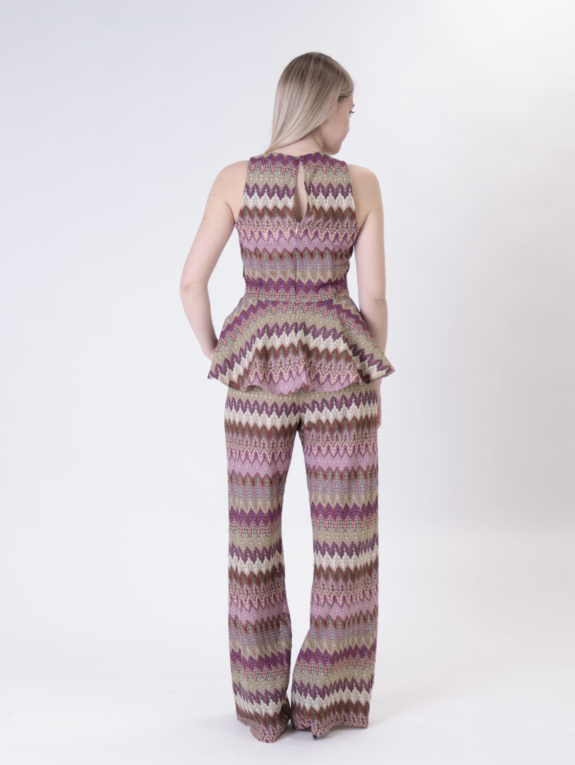 Violet mixed trousers