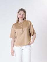 T-shirt over serafino deserto