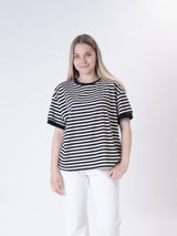 T-shirt panna/nero orli nero