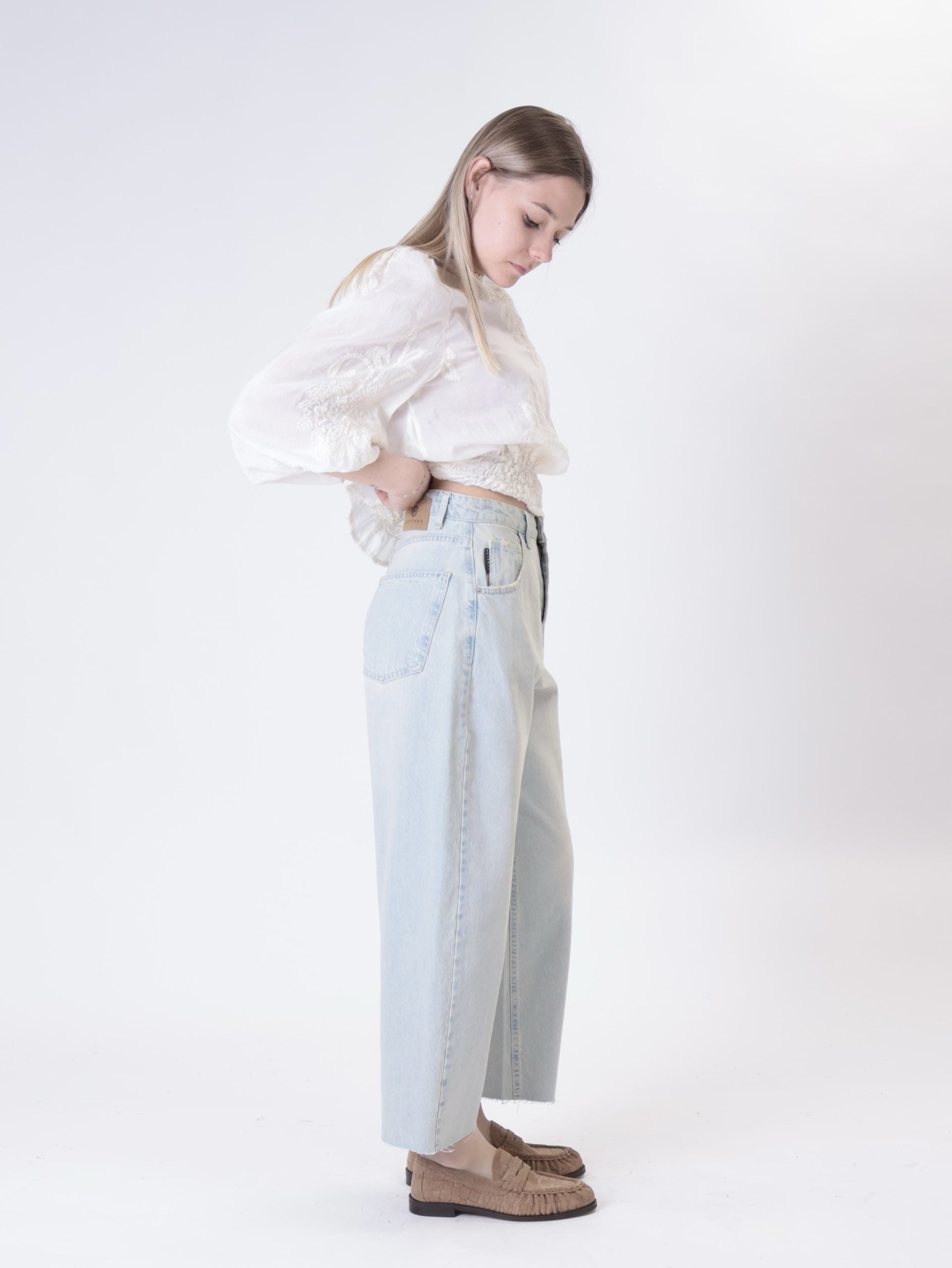 Jeans Aria Balloon denim chiaro