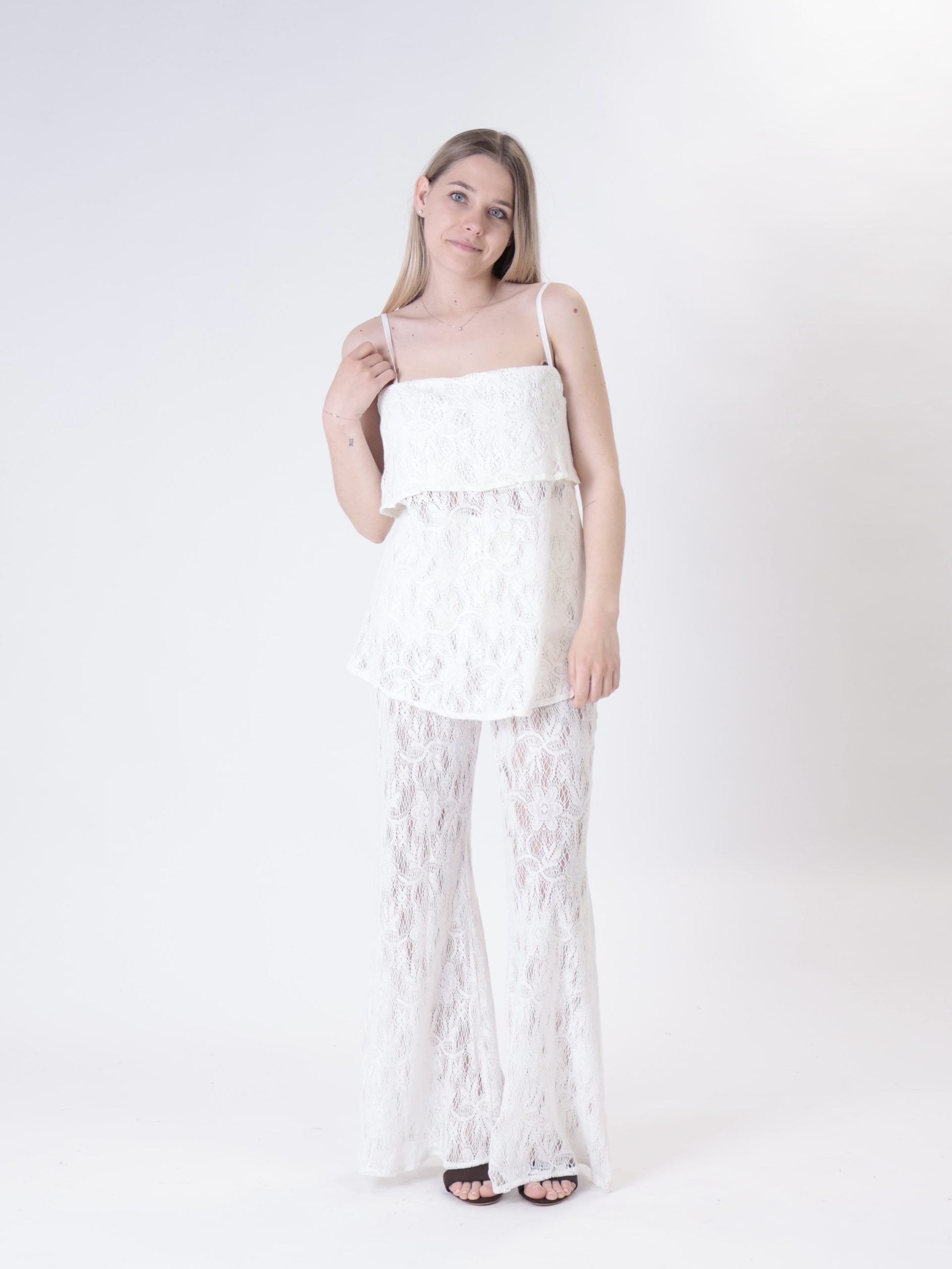 Embroidered butter top