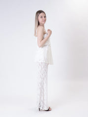 Embroidered butter top