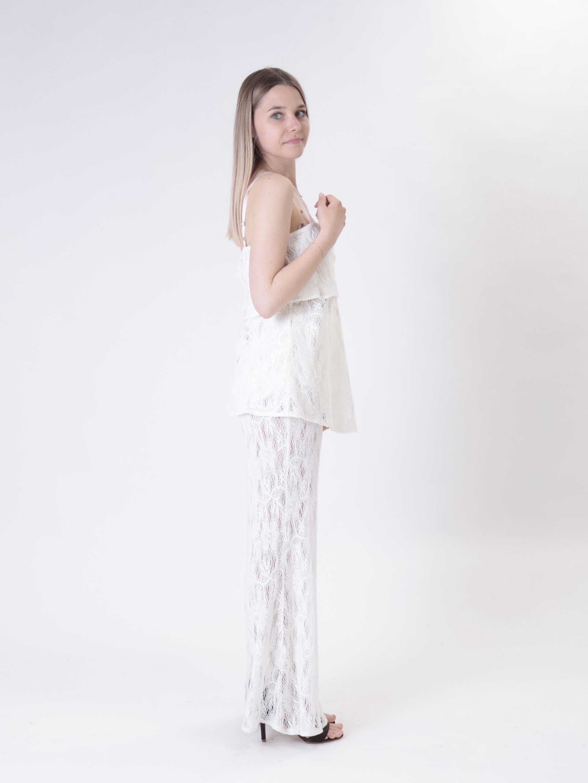 Embroidered butter top