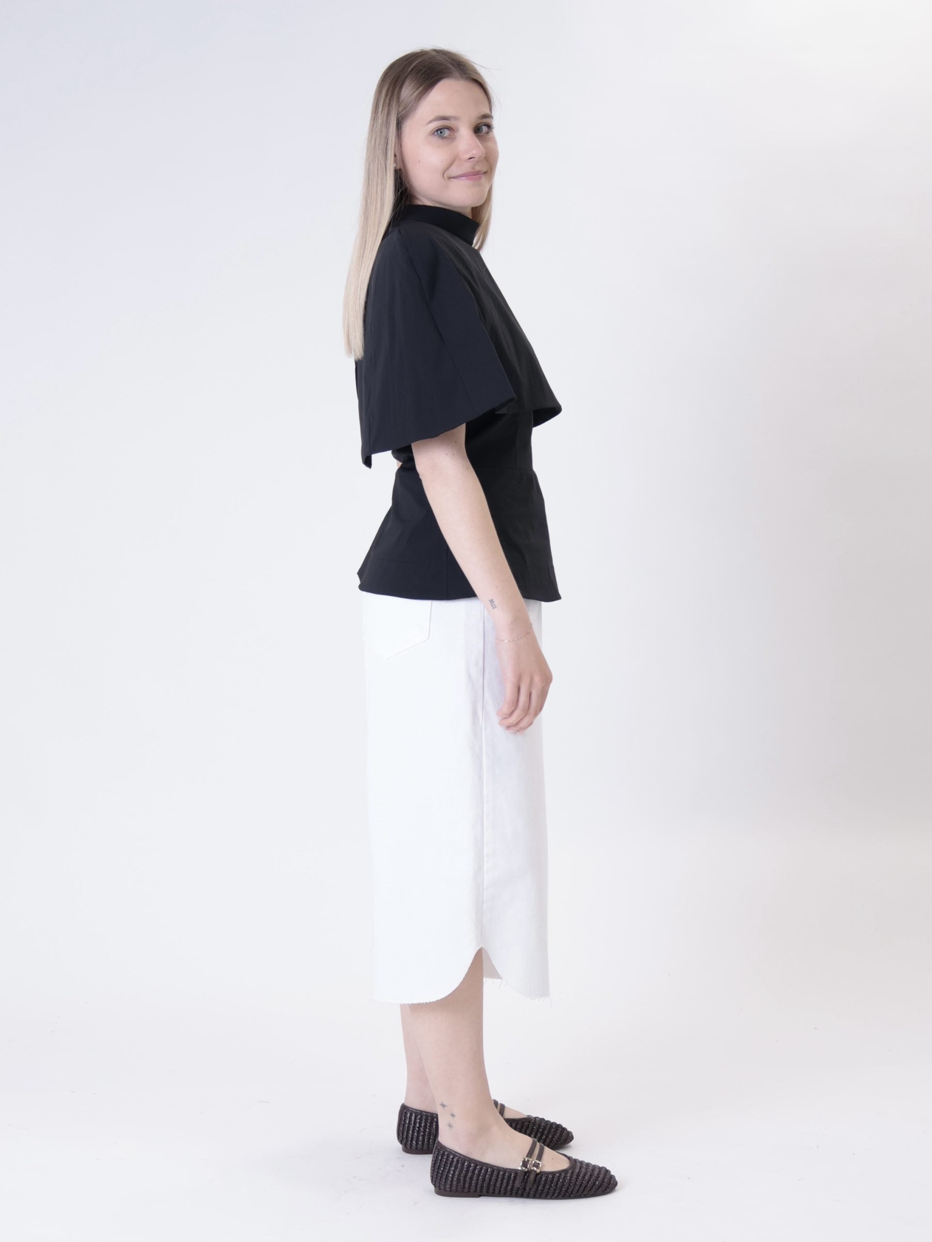 Top + cappa nero