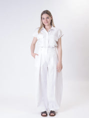 Domi Sleeveless Shirt 100% Linen Butter