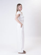Pantalone Domi 100% lino burro