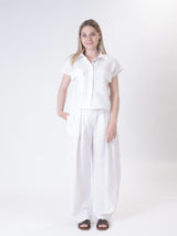 Domi Sleeveless Shirt 100% Linen Butter