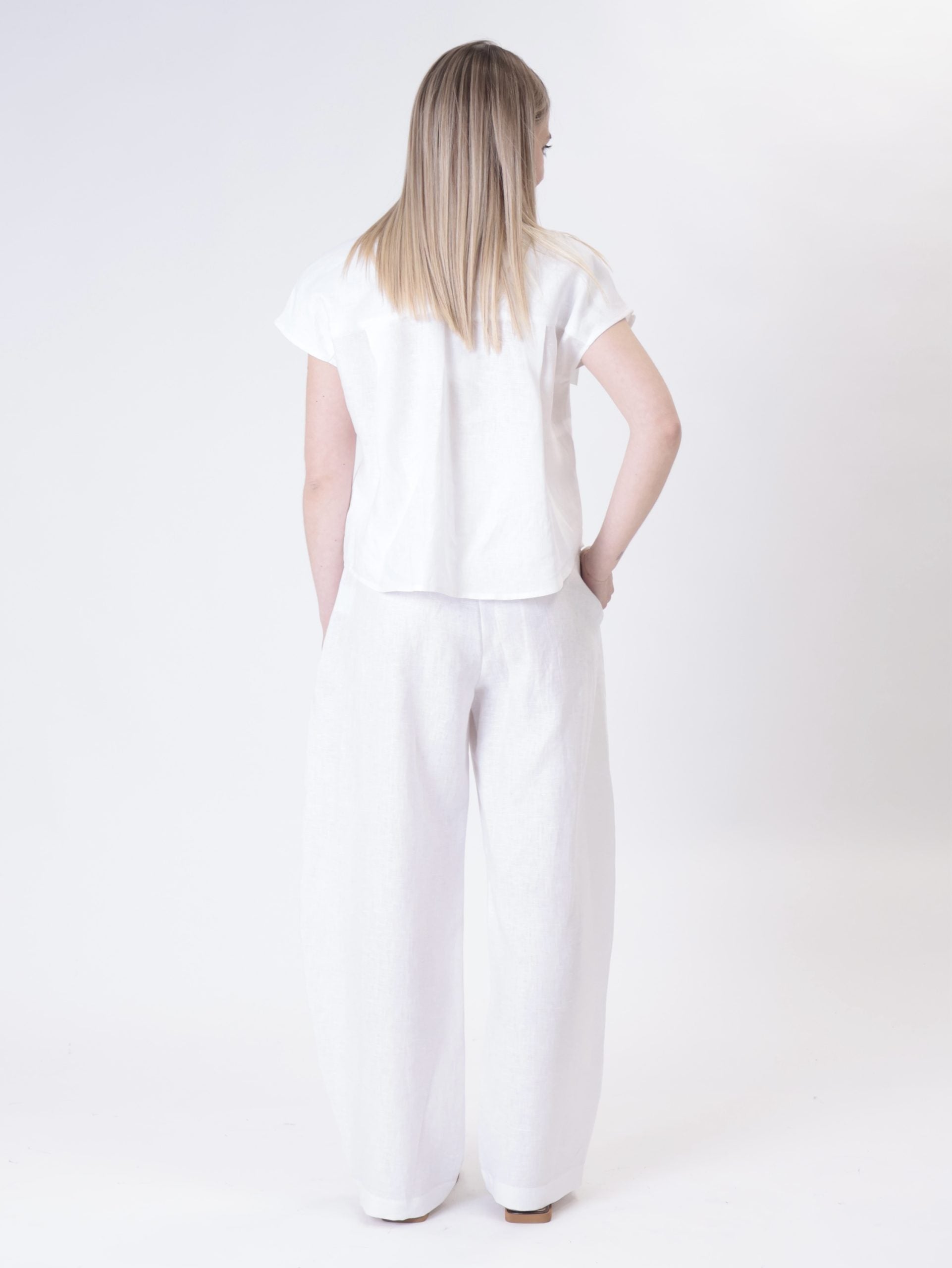 Pantalone Domi 100% lino burro