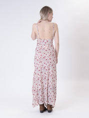 Abito fiori spalline  burro