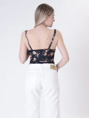 Body fiori nero