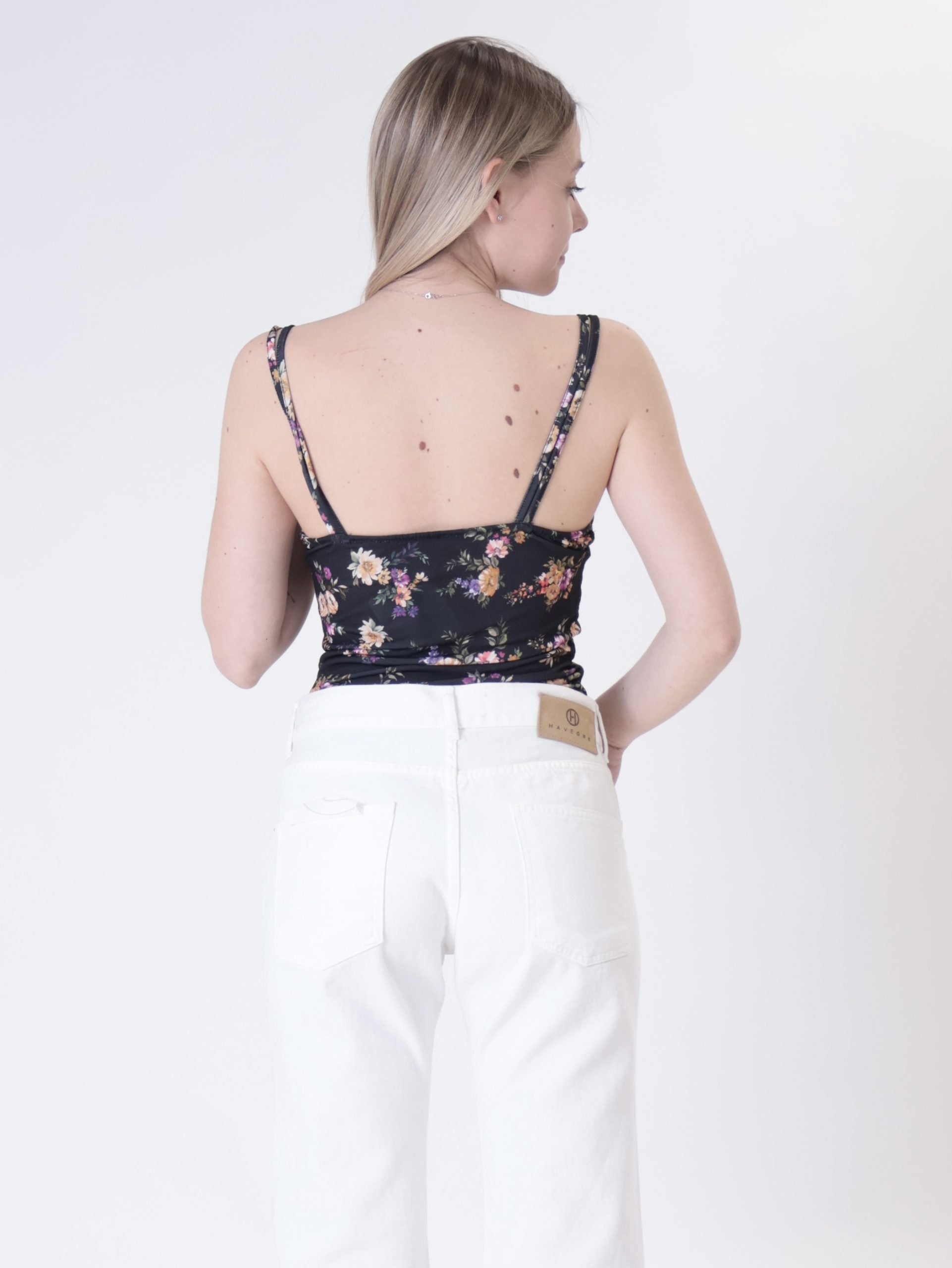 Body fiori nero