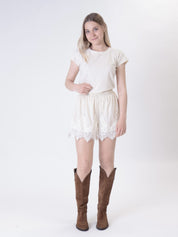 Beige lingerie shorts