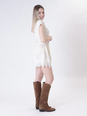 Beige lingerie shorts
