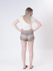 Shorts traforato multicolor