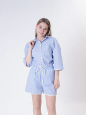 Camicia Rebi bianco/celeste