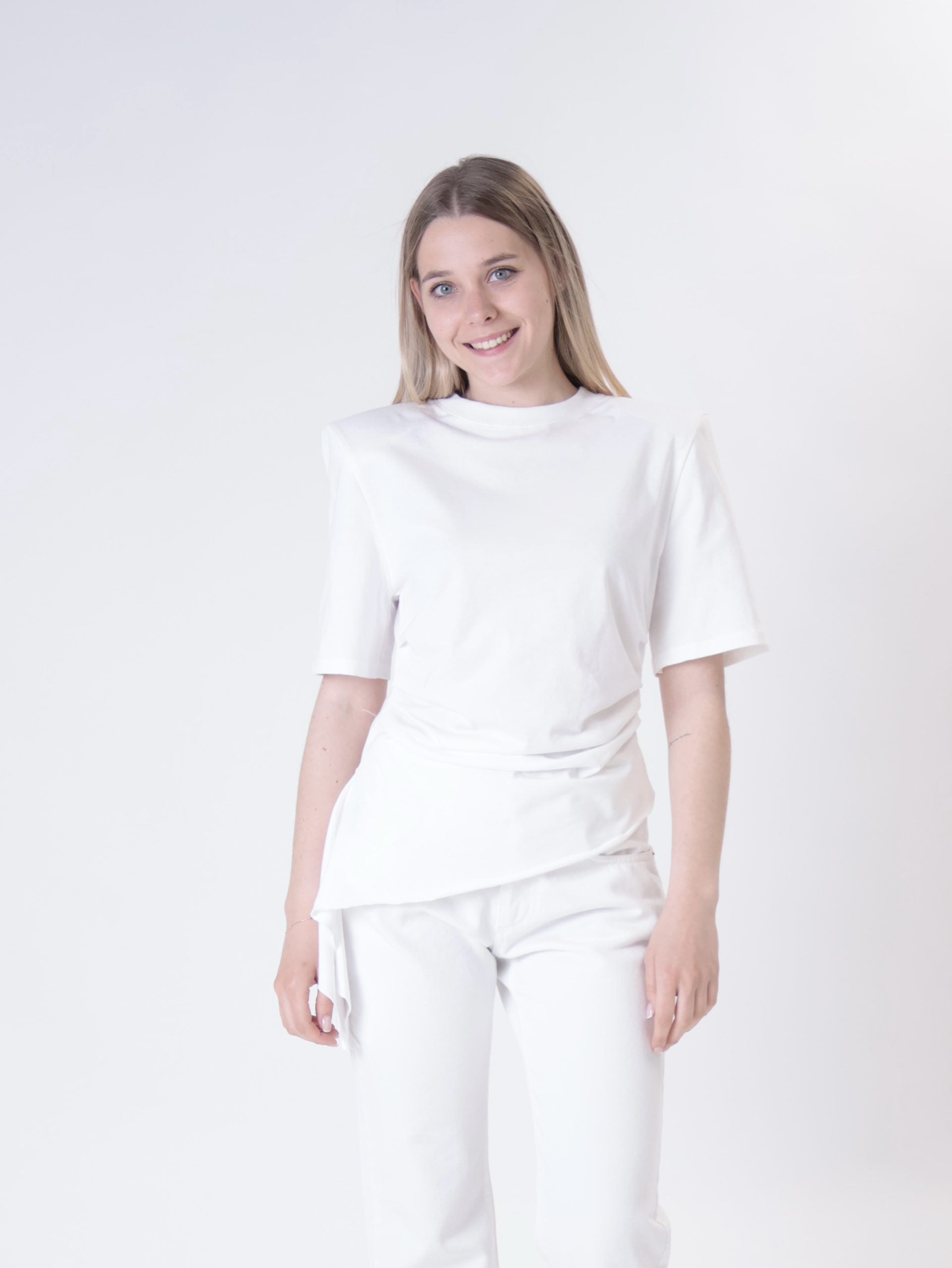 T-shirt pizzicata bianca