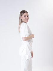 T-shirt pizzicata bianca