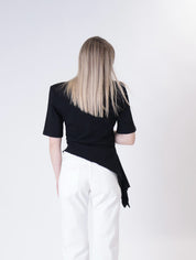T-shirt pizzicata nera