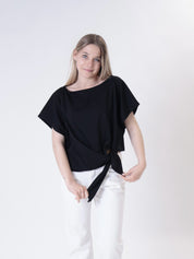 T-shirt nodo nera