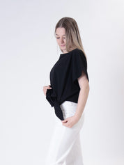 T-shirt nodo nera