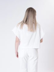 T-shirt nodo bianca