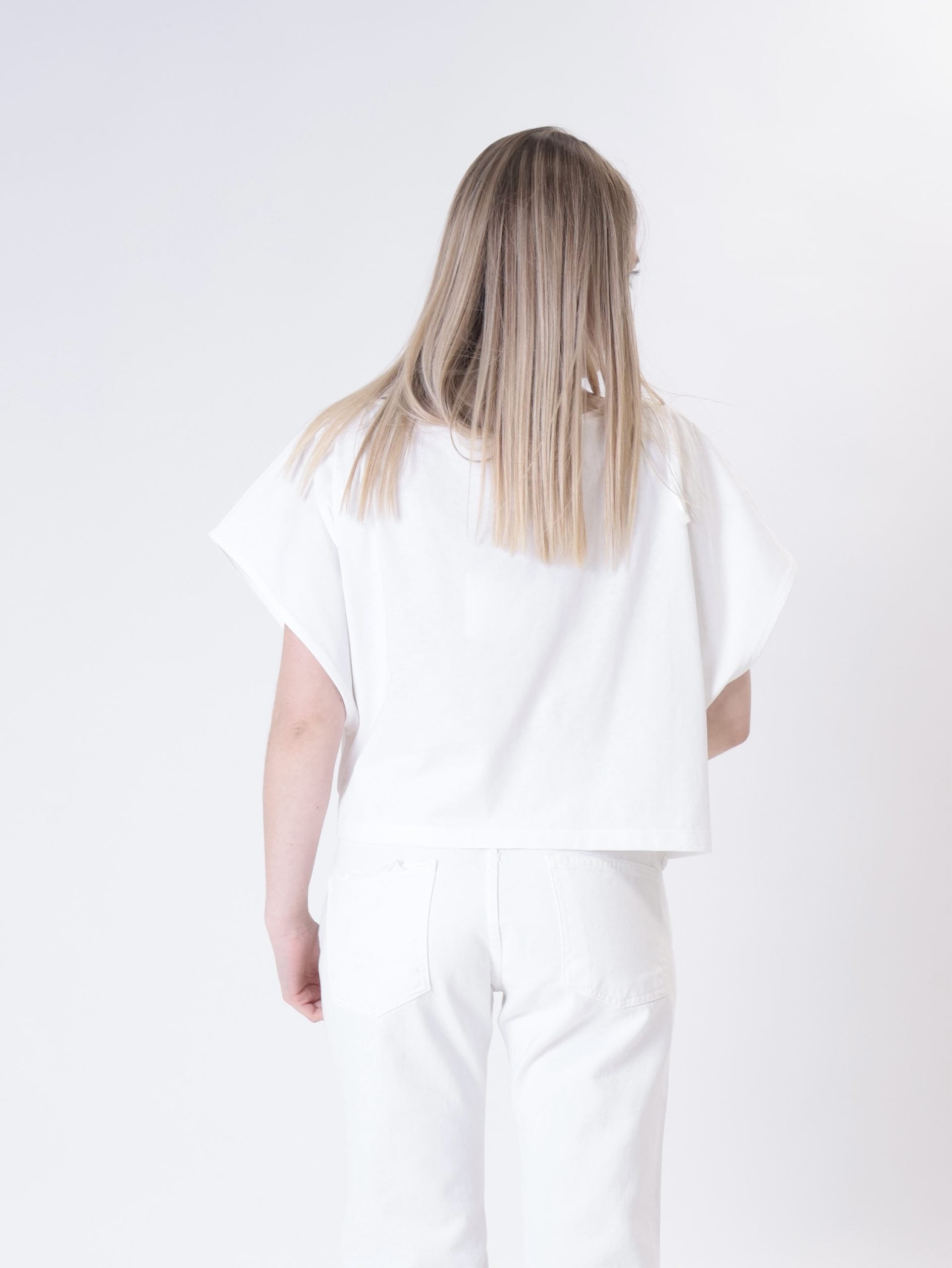 T-shirt nodo bianca
