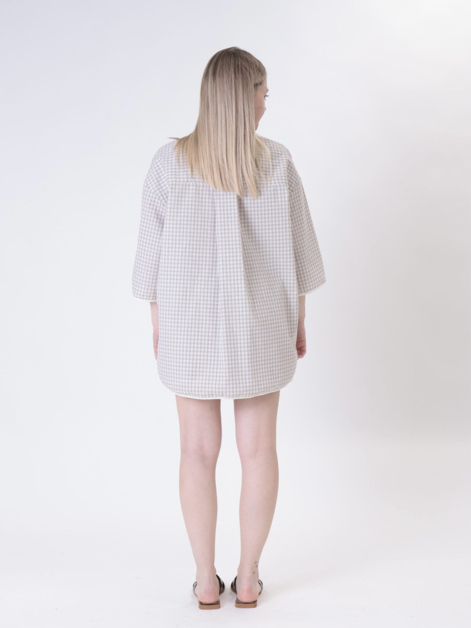 Vanilla checkered wing shirt