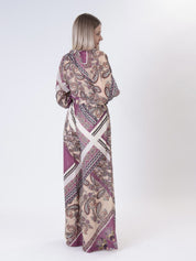 Patterned wine shirt