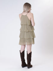 Abito corto balze militare