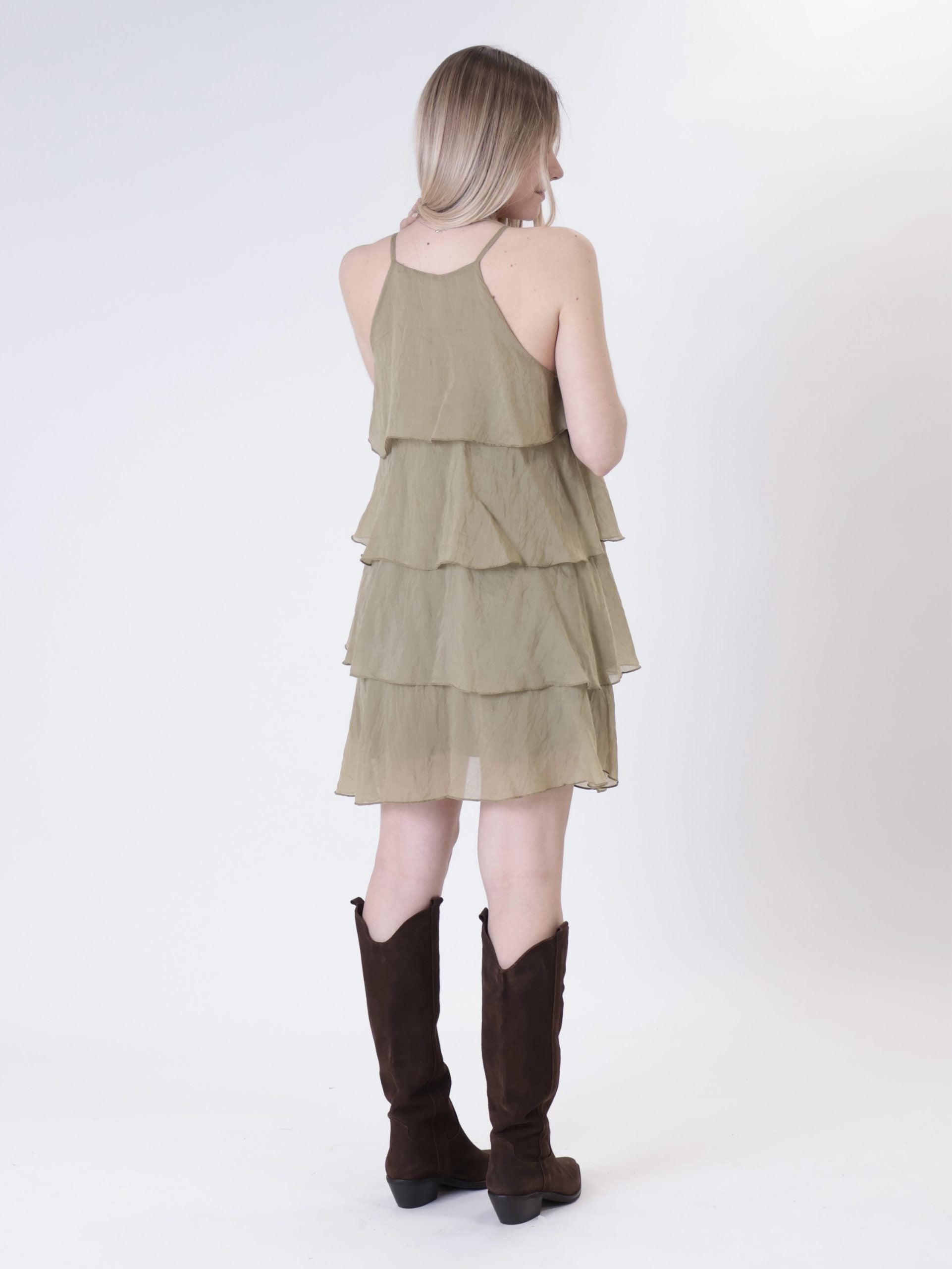 Abito corto balze militare