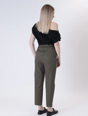 Women's military cigarette trousers