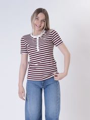 T-shirt bottoni riga (colori all'interno)