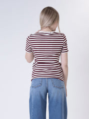 T-shirt bottoni riga (colori all'interno)