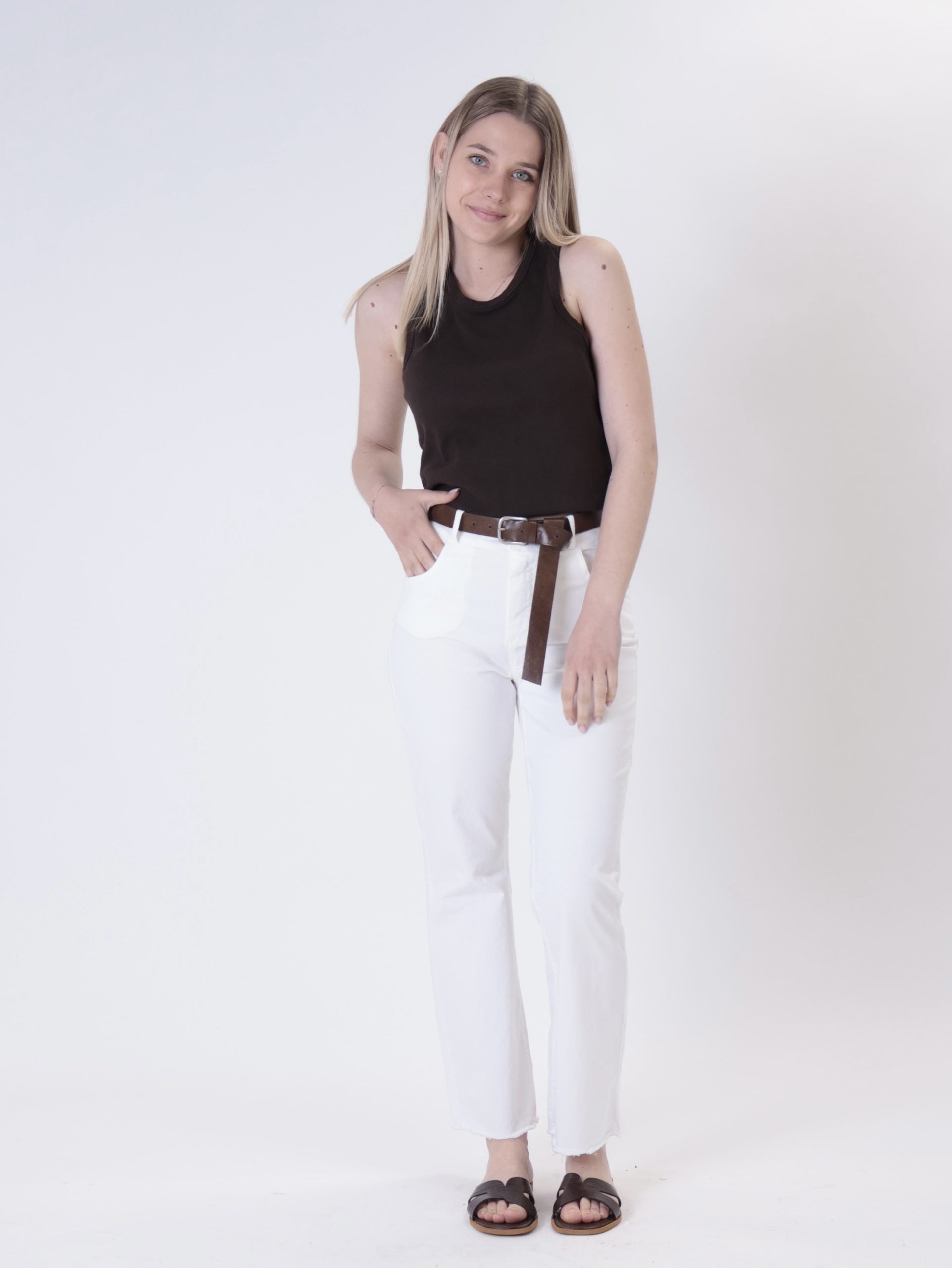 Pantalone trombetta latte