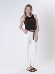 Pantalone trombetta latte