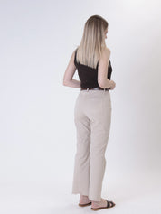 Pantalone trombetta sabbia