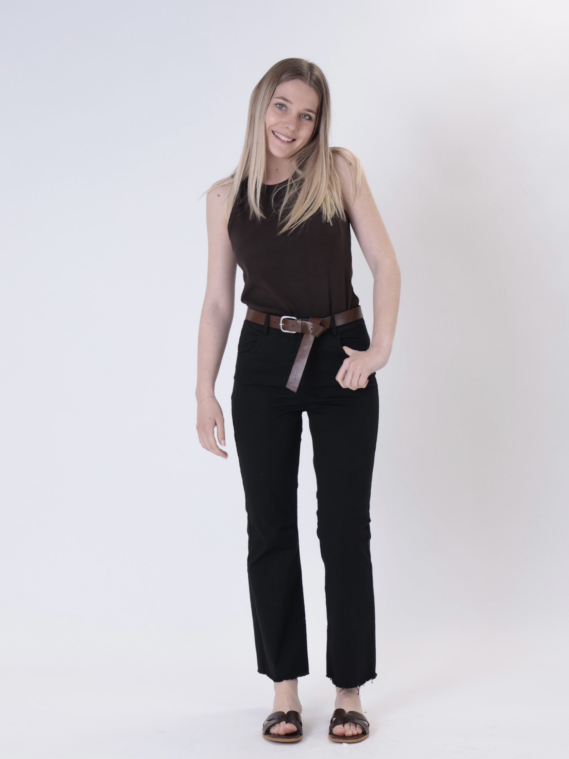 Pantalone trombetta nero