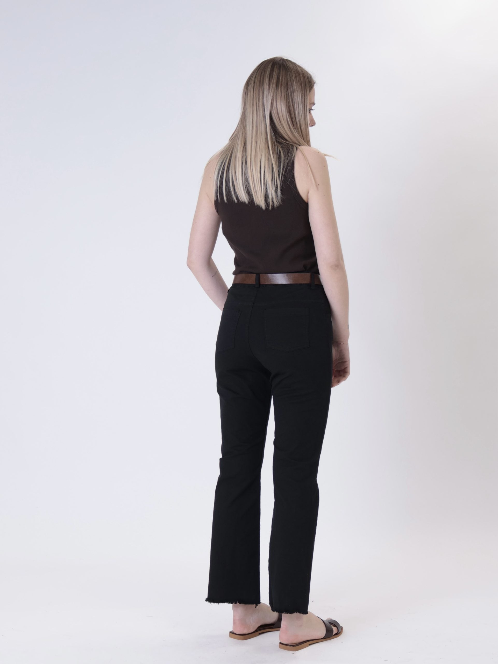 Pantalone trombetta nero