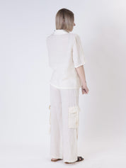 Men's pure linen butter jacket