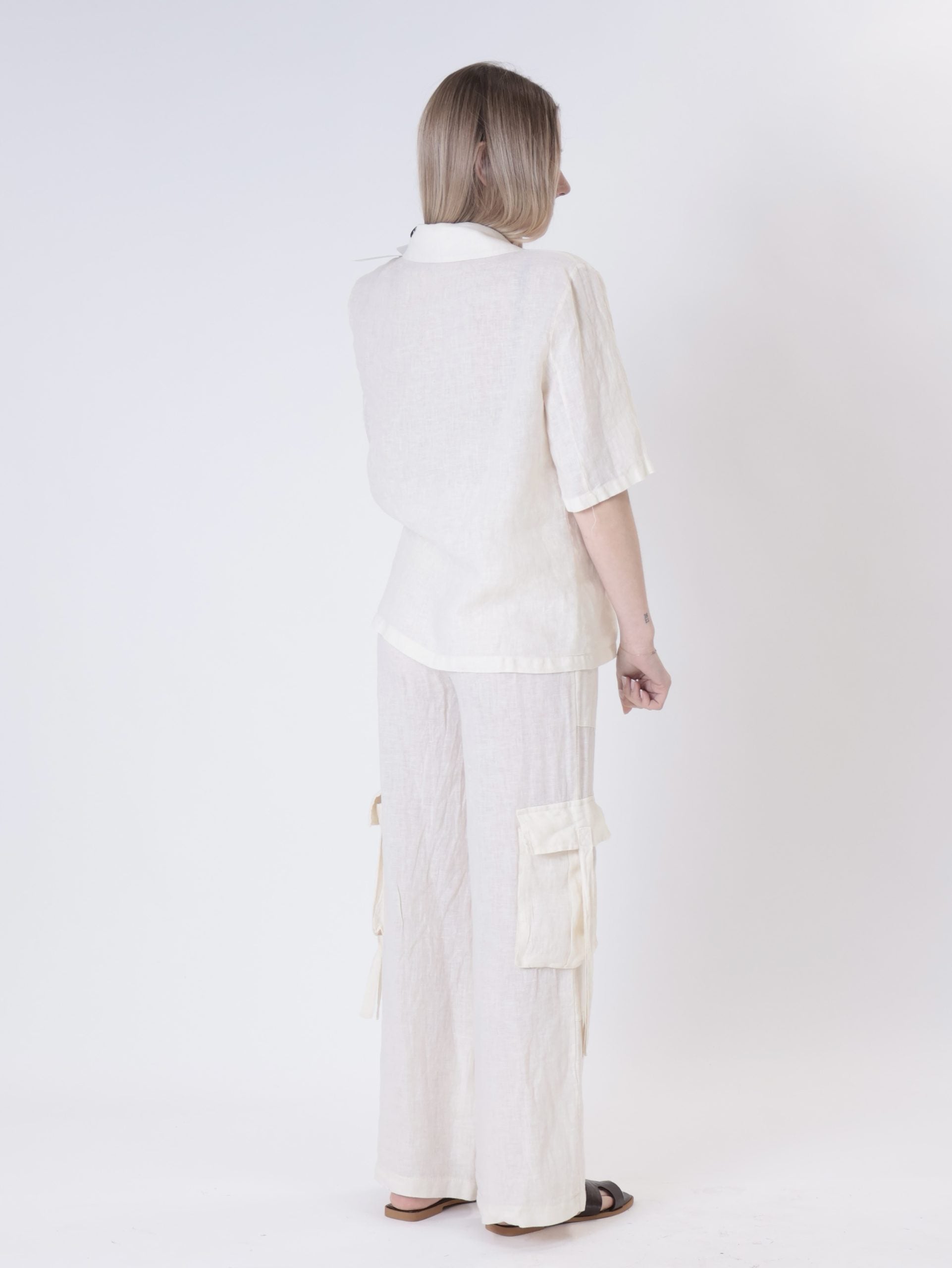 Men's pure linen butter jacket