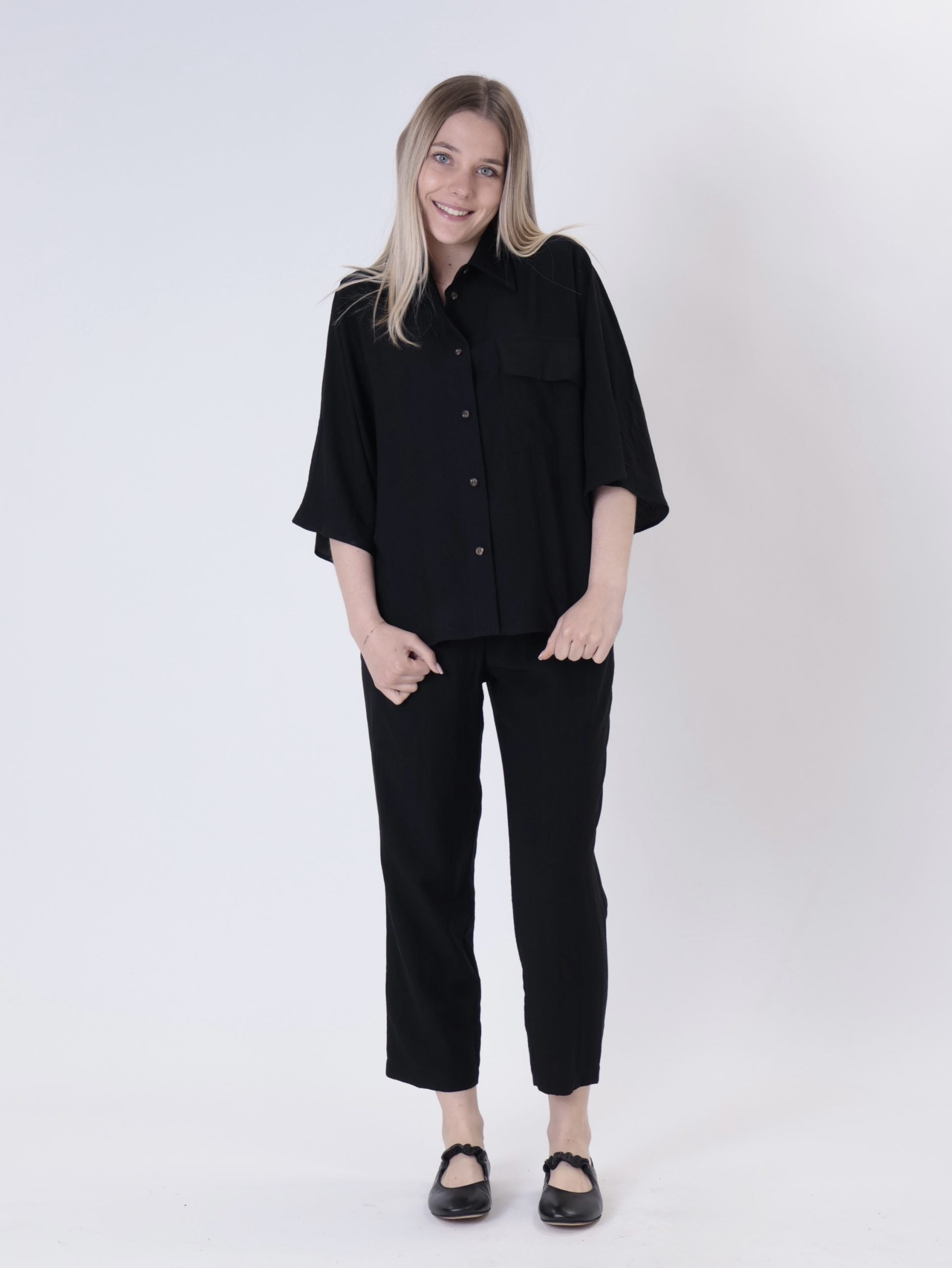 Camicia betta nero