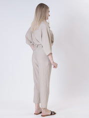 Pantalone betta beige