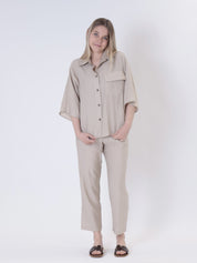 Pantalone betta beige