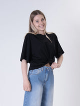 T-shirt nodo nero